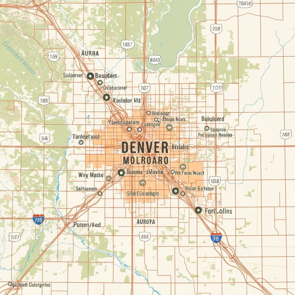 Map of Colorado service areas