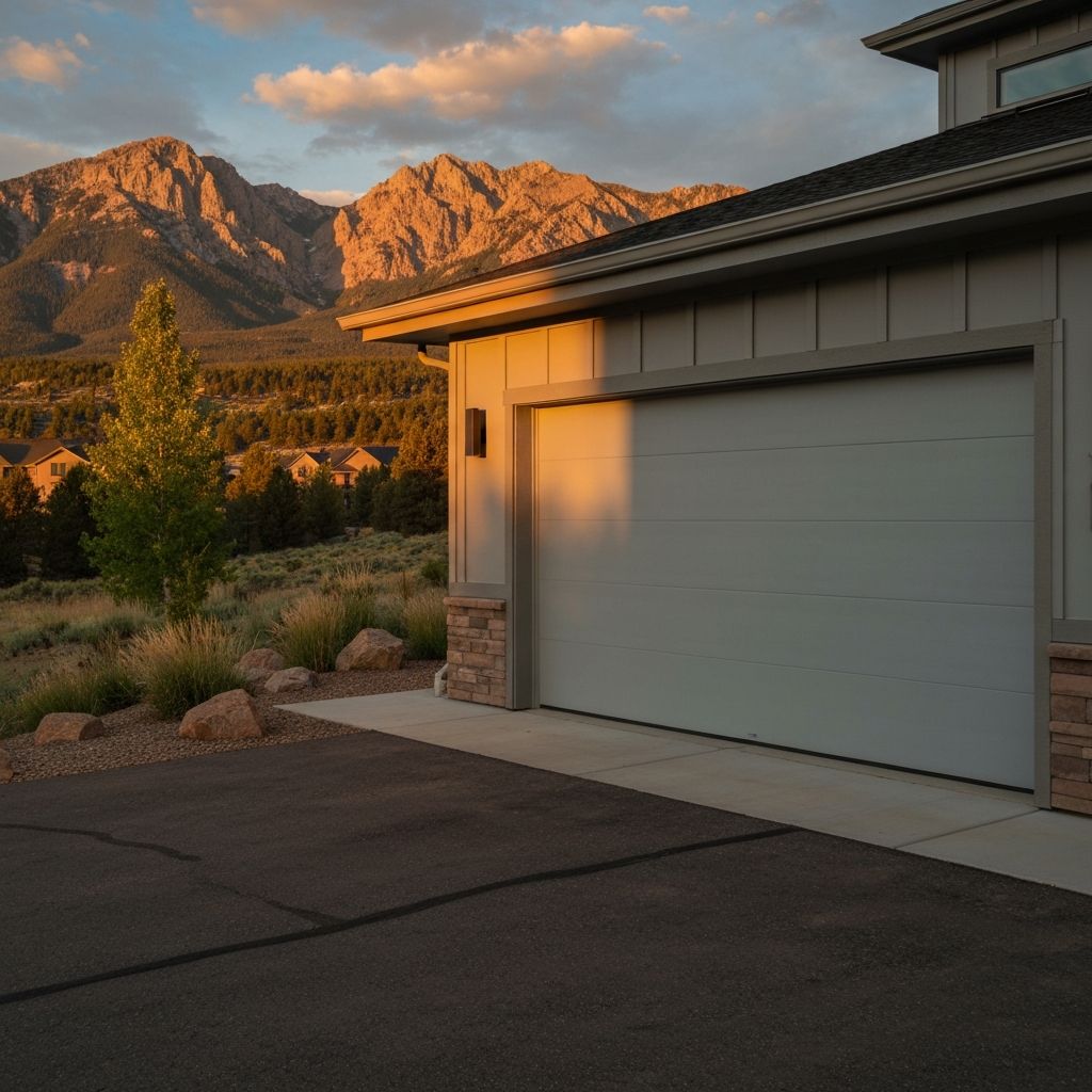 Beautiful garage door installation in Colorado